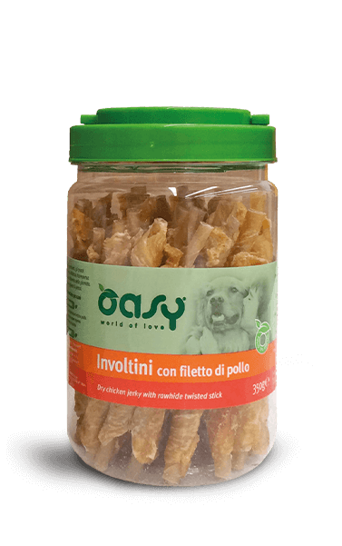 Involtini con Filetto di Pollo Oasy Snack per cani