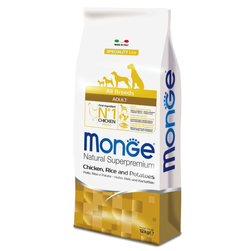 Monge All Breeds Adult Pollo con Riso e Patate 12 kg