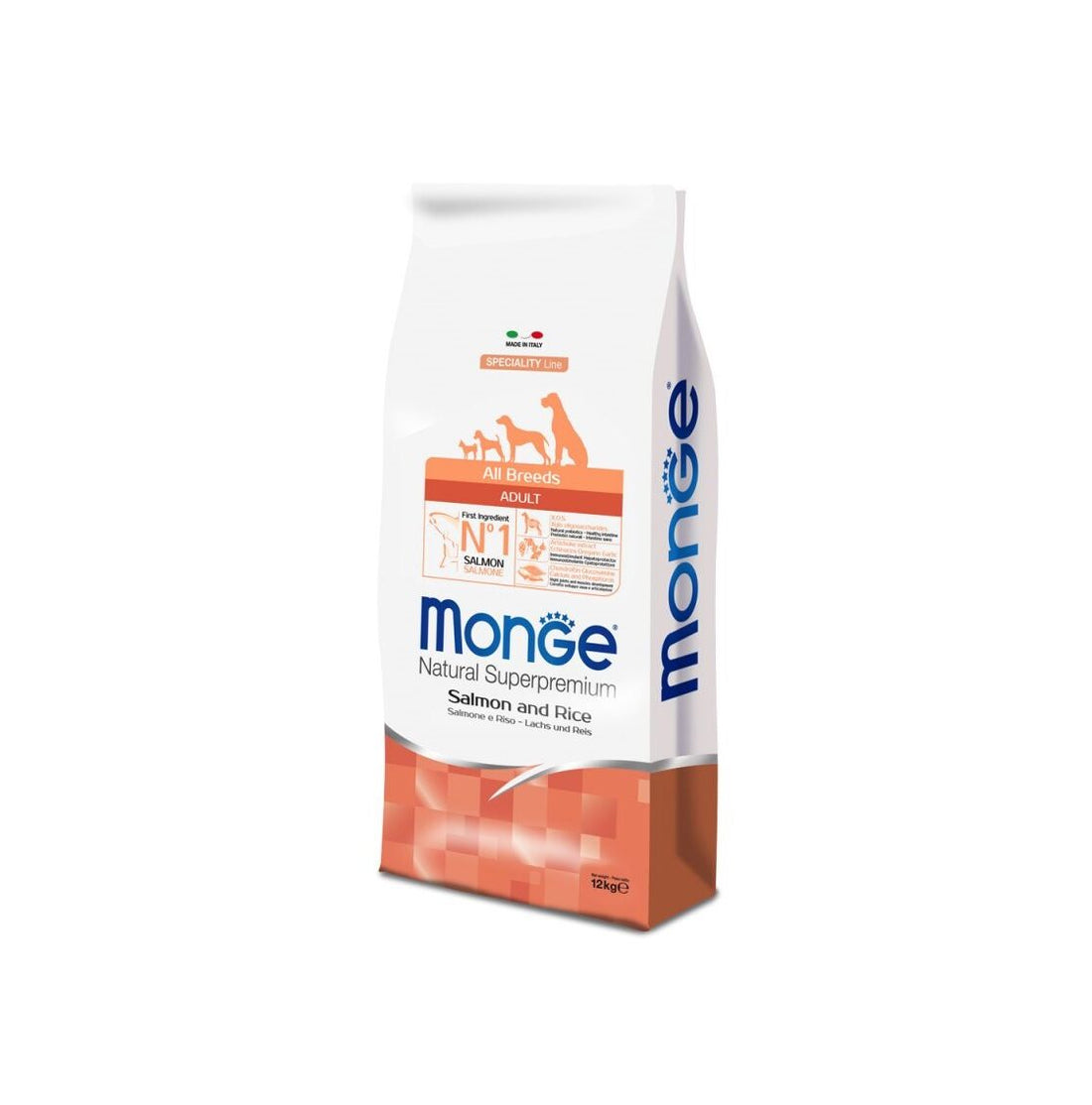 Monge All Breeds Adult Salmone con Riso 12 kg