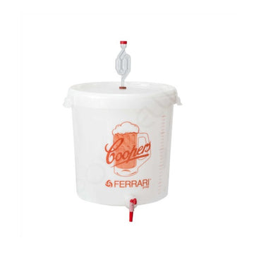 Fermentatore Coopers 25 Lt con Rubinetto, Gorgogliatore e Termometro