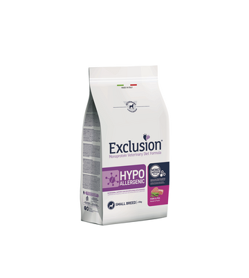 Exclusion Adult Small Hypoallergenic con Maiale e piselli 2 kg