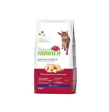 Natural Trainer Cat Adult con pollo fresco 1,5 kg