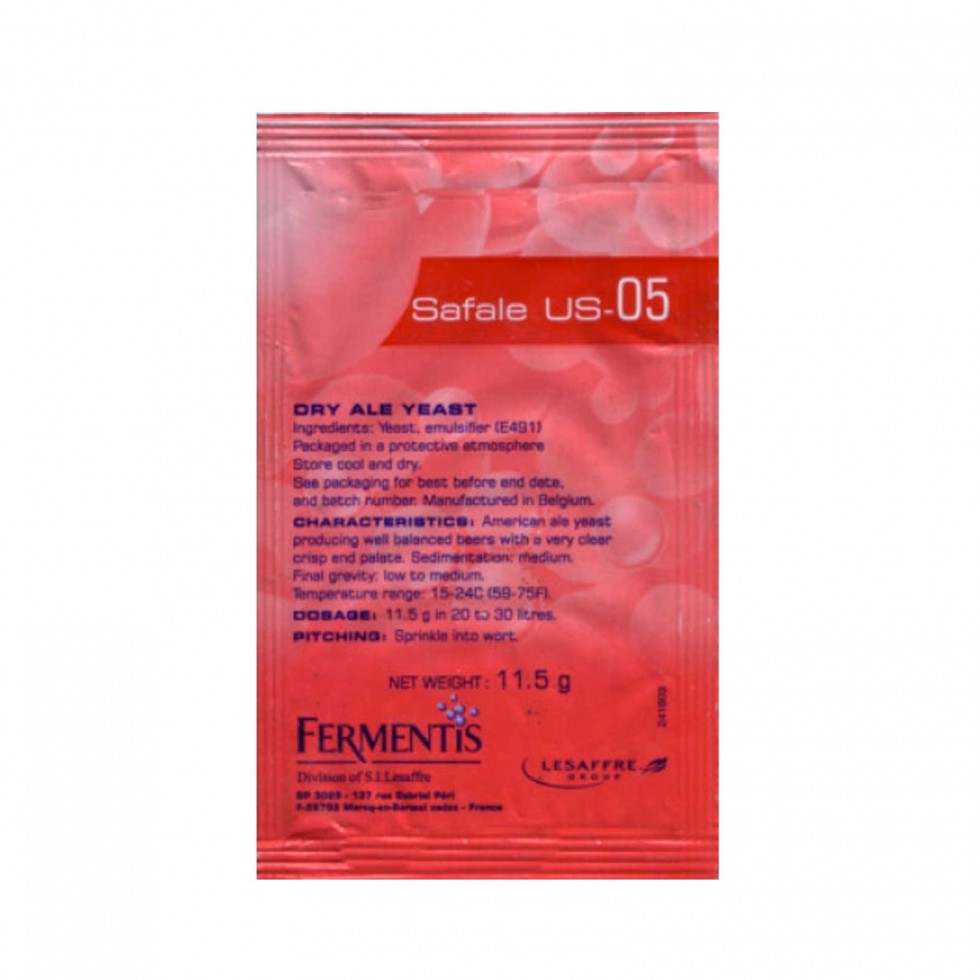 Lievito FERMENTIS Safale US-05 Gr.11,5
