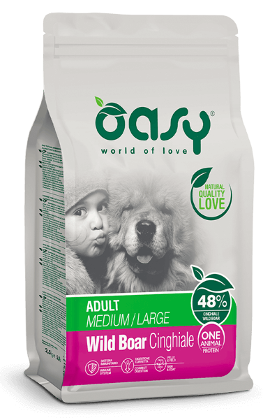 Oasy Adult Medium/Large con cinghiale 12 kg
