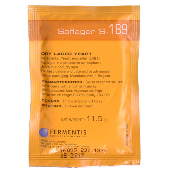 Lievito FERMENTIS Saflager S-189 Gr.11,5