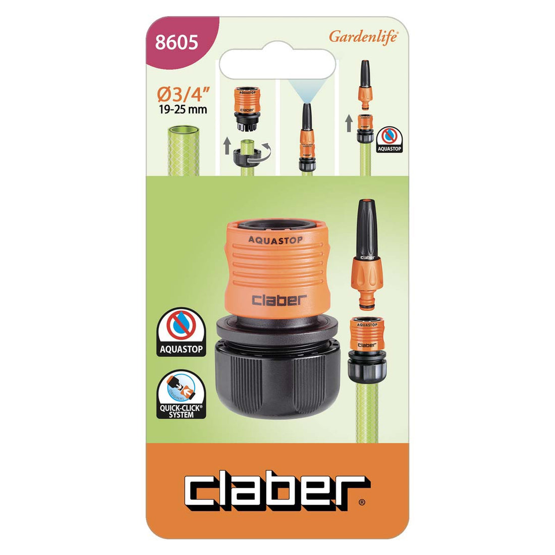 Raccordo da 3/4" CON AQUASTOP CLABER 8605