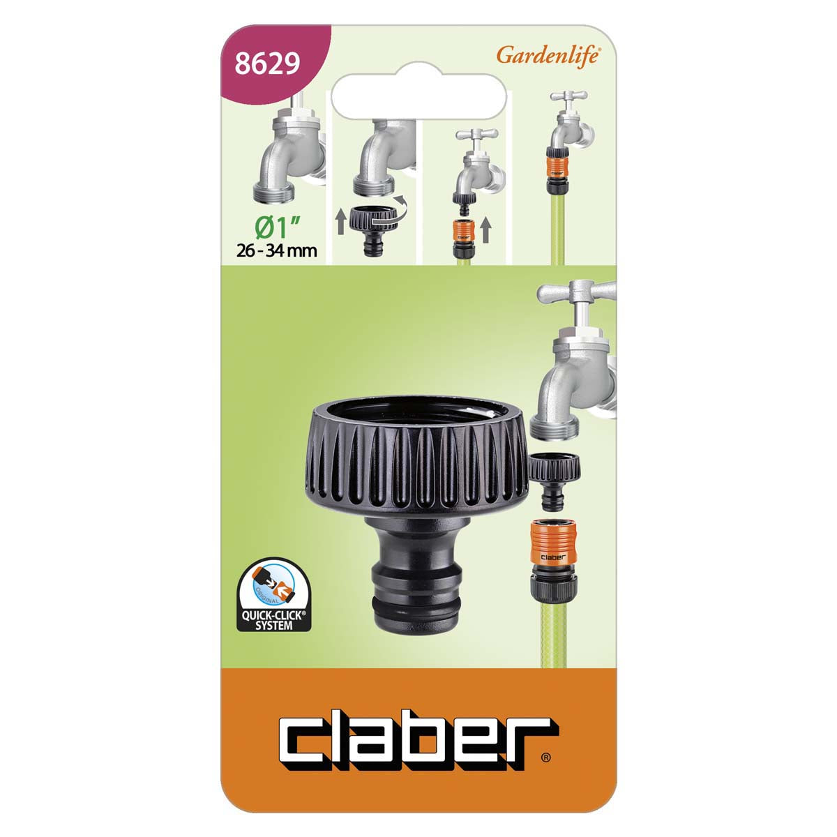 Presa per rubinetto 1" CLABER 8629