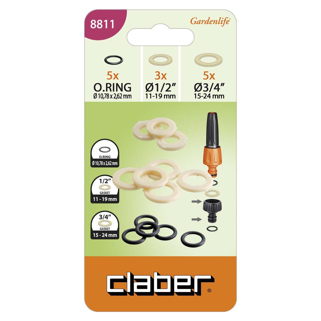 Set O-ring + Guarnizioni CLABER 8811