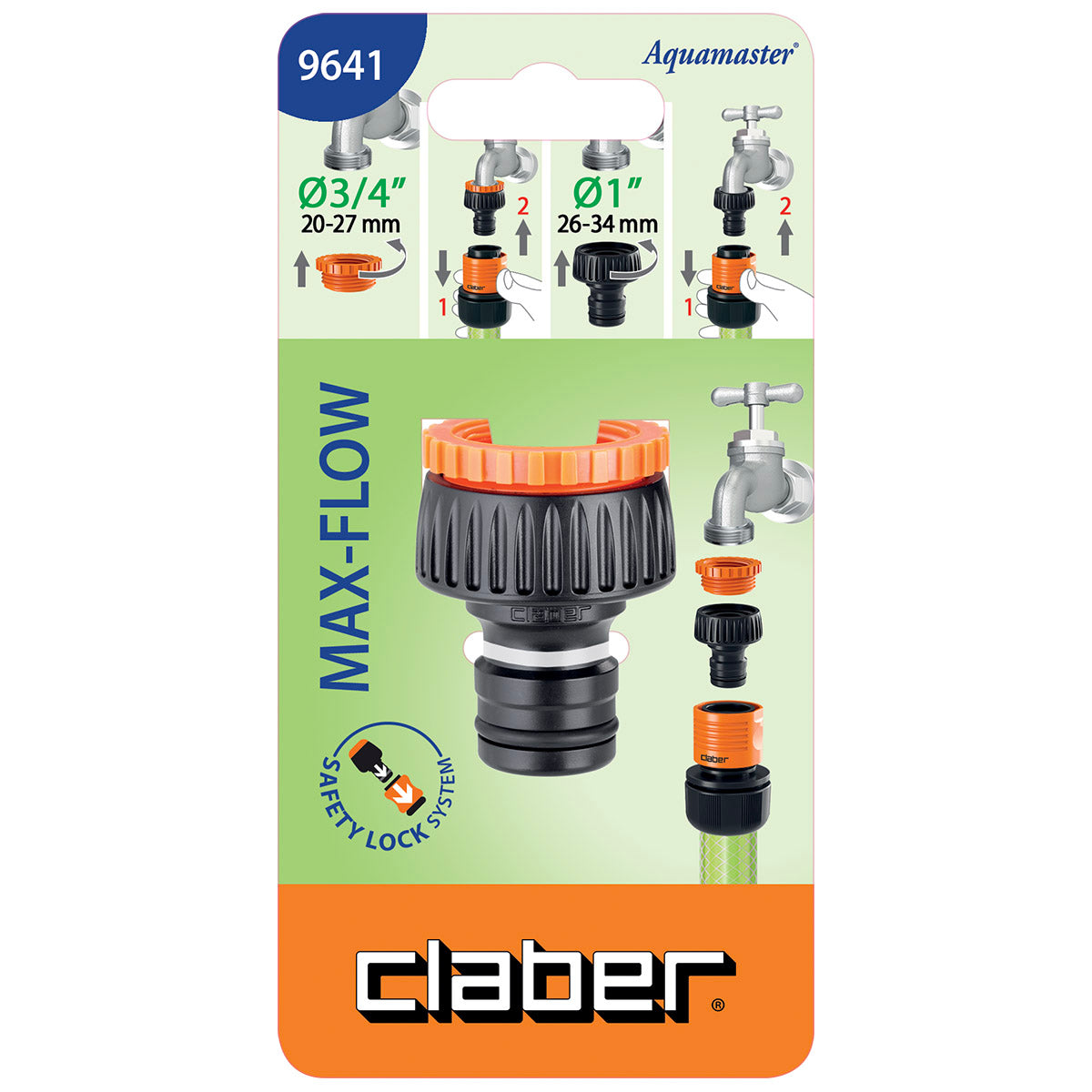 Presa per rubinetto 1" - 3/4" Max Flow CLABER