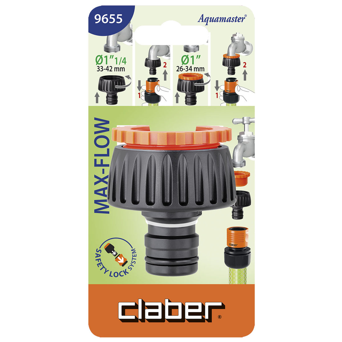 Presa per rubinetto 1" 1/4 - 1" Max Flow CLABER