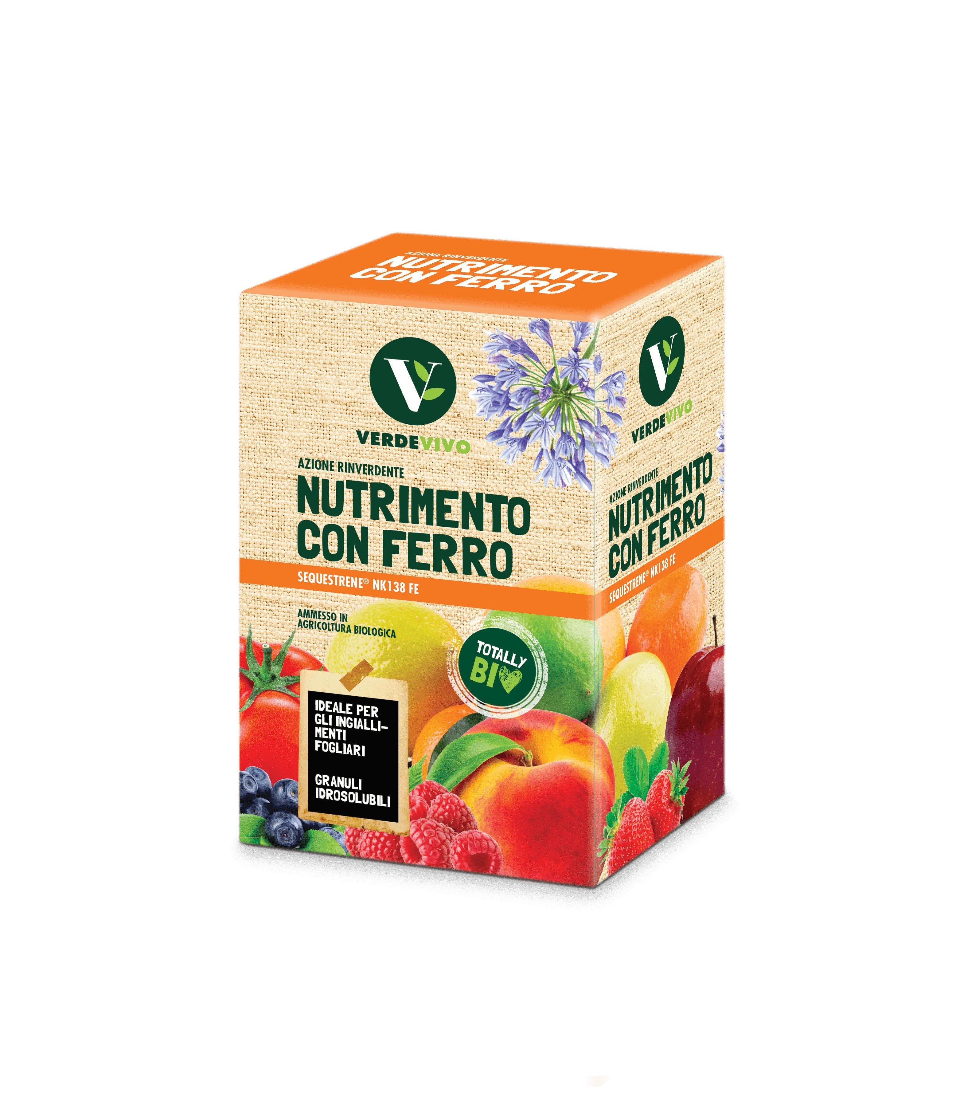 Rinverdente per piante con ferro Sequestrene Verde Vivo gr.100