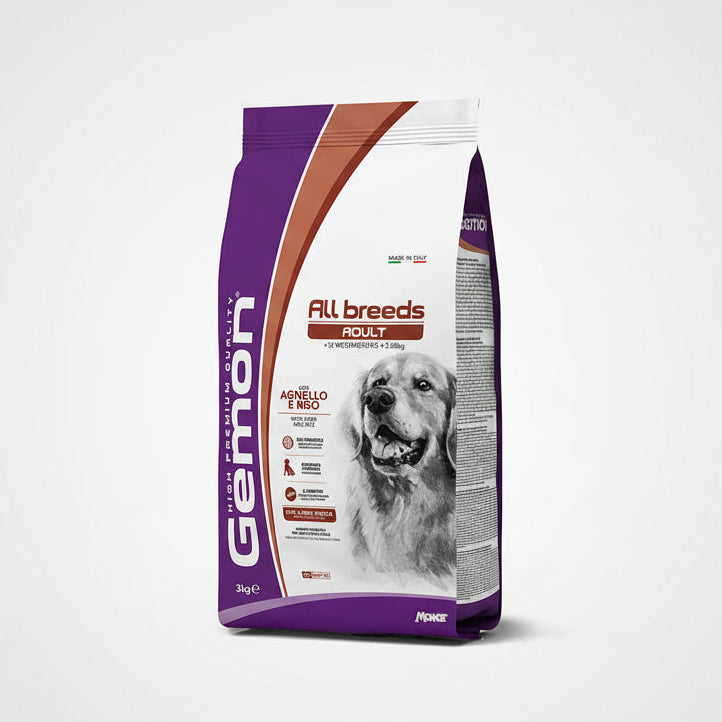 Gemon All Breeds Adult con Agnello e Riso kg.15