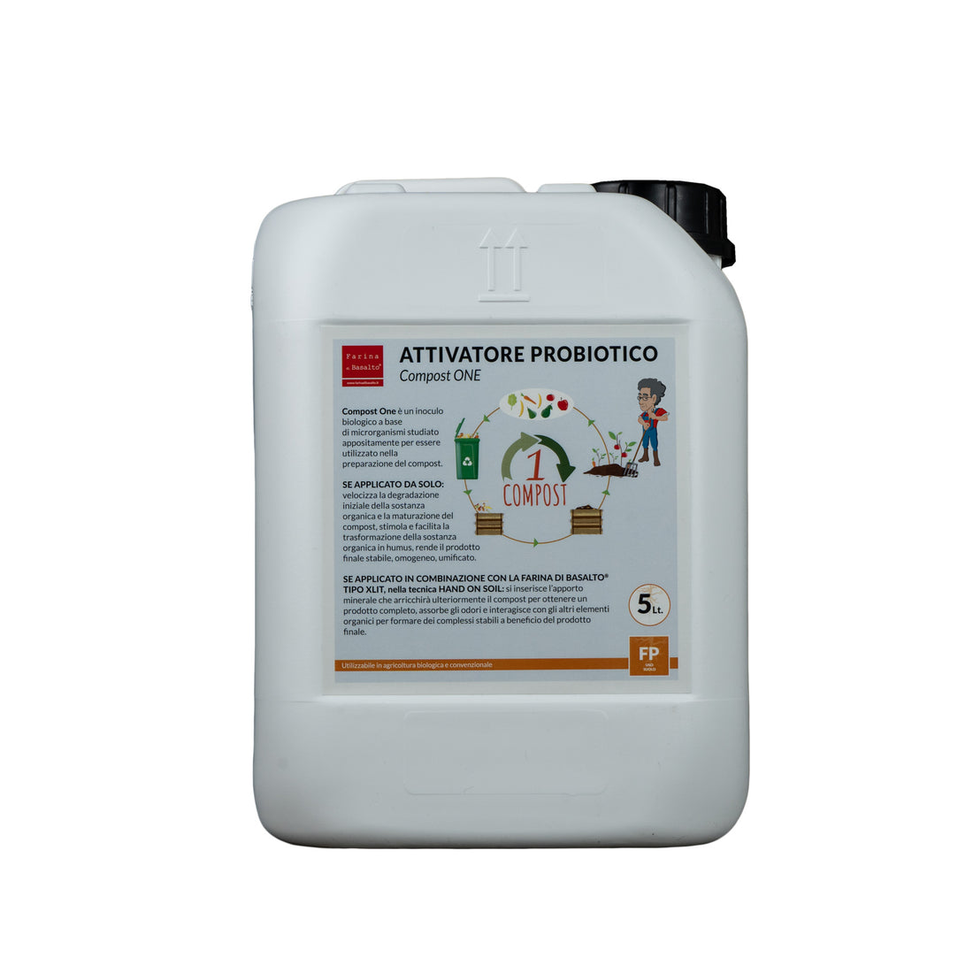 Attivatore probiotico per compost Farina di Basalto FP ONE
