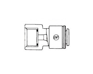 JOHN GUEST BSP TERMINALE DIRITTO FIL. FEMMINA 3/8" X 5/8 PI451215FS