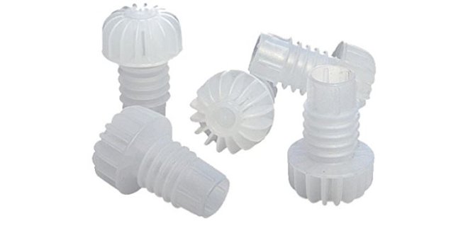 Tappi rigati in plastica per spumante 100 pezzi