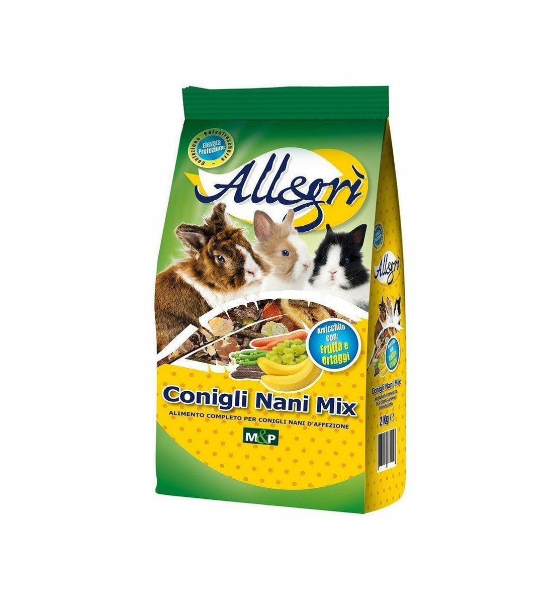 Alimento completo per Conigli Nani Allegrì 800 g