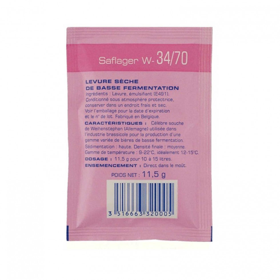 Lievito FERMENTIS Saflager  W34-70 Gr.11,5