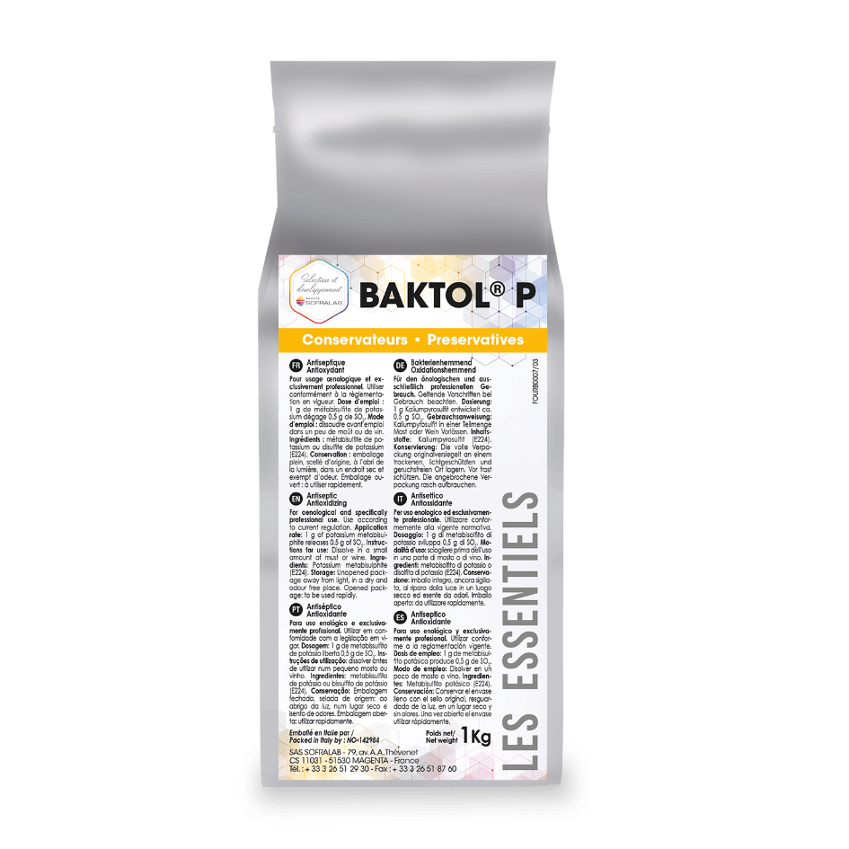 Metabisolfito di Potassio Gr.250 Baktol P
