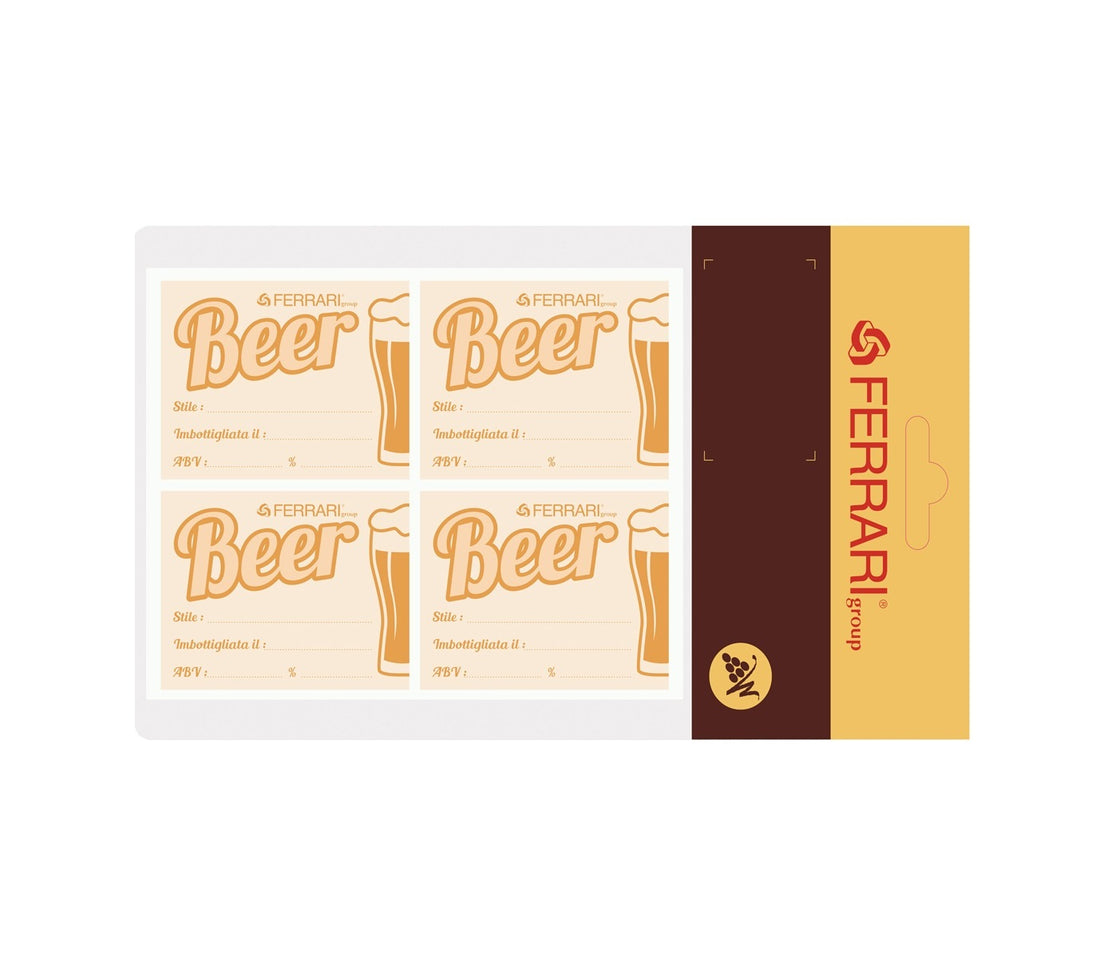 ETICHETTE ADESIVE PER BIRRA 100 PEZZI