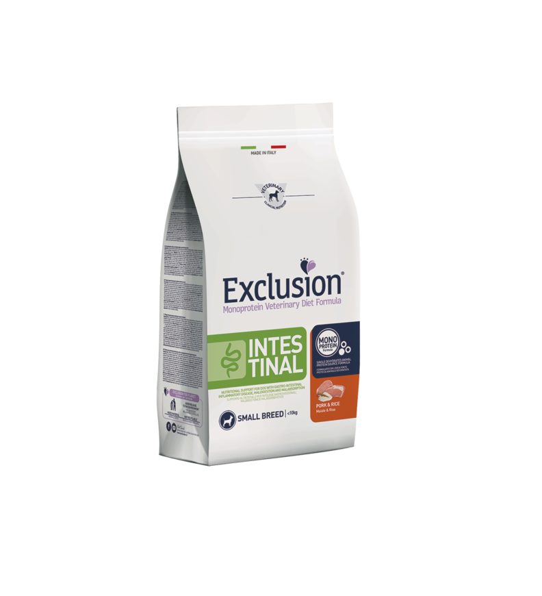 Exclusion Adult Small Intestinal con Maiale e riso 2 kg