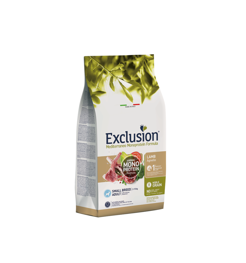 Exclusion Noble Grain Adult Small con Agnello 2 kg