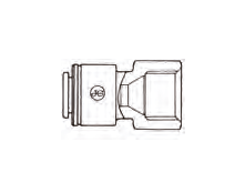 JOHN GUEST Ffl TERMINALE DIRITTO FIL. FEMMINA 3/8" X 1/4 PI4512F4S