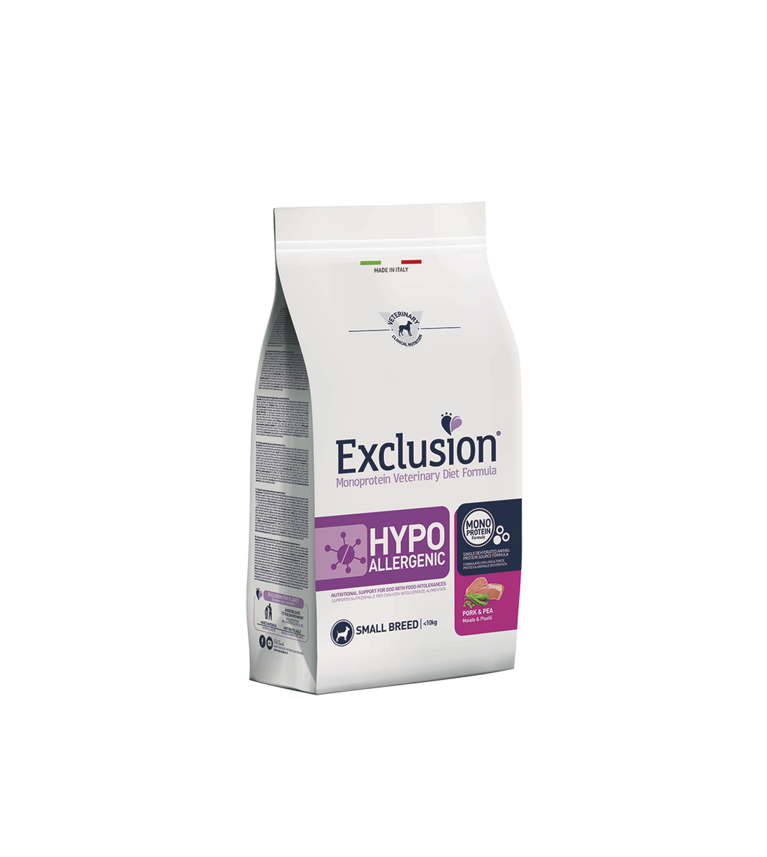 Exclusion Adult Small Hypoallergenic con Maiale e piselli 2 kg