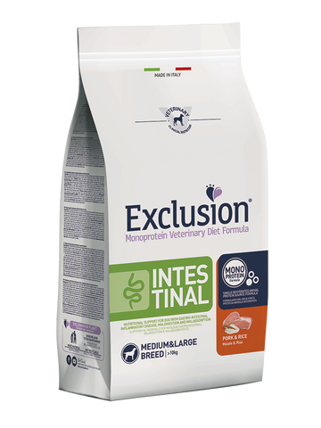 Exclusion Medium/Large Intestinal Maiale e riso 2 kg