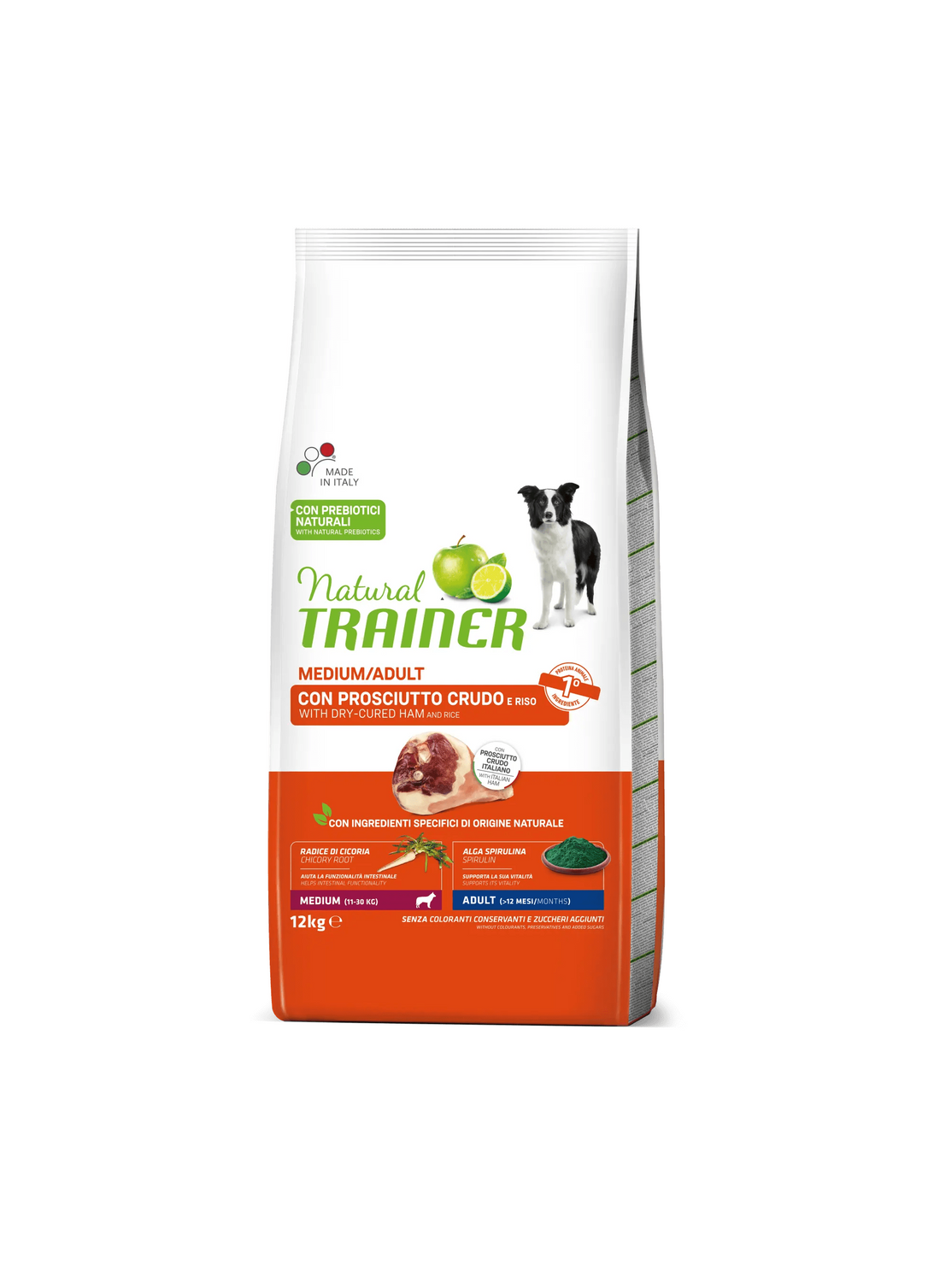 Natural Trainer Adult Medium con Prosciutto 12 kg