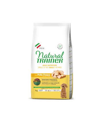 Natural Trainer Small&Toy Trockenfutter für ausgewachsene Hunde mit Huhn