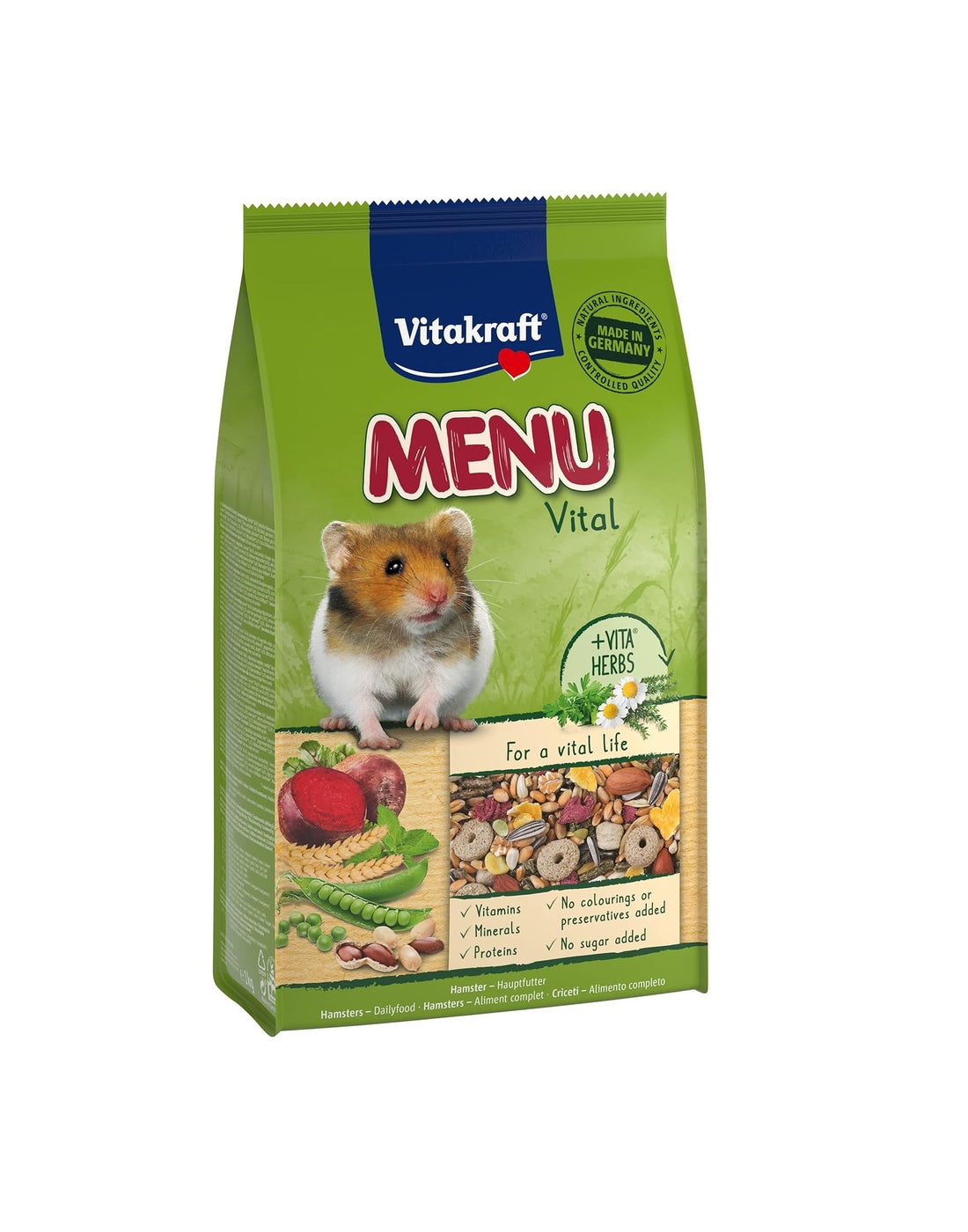Menu Vital Vitakraft Alimento completo per criceti 1 kg