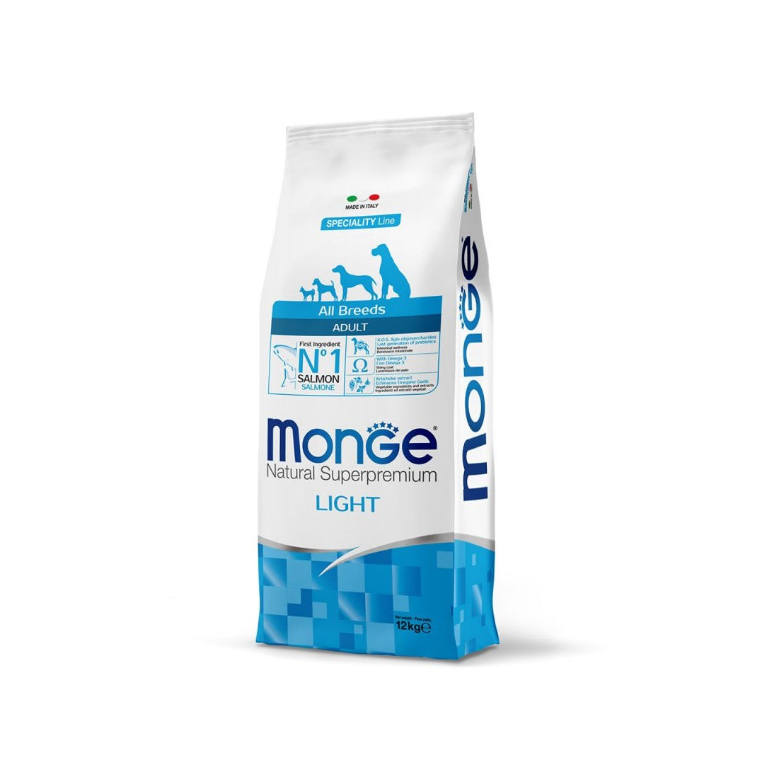 Monge All Breeds Adult Light Salmone con Riso 12 kg