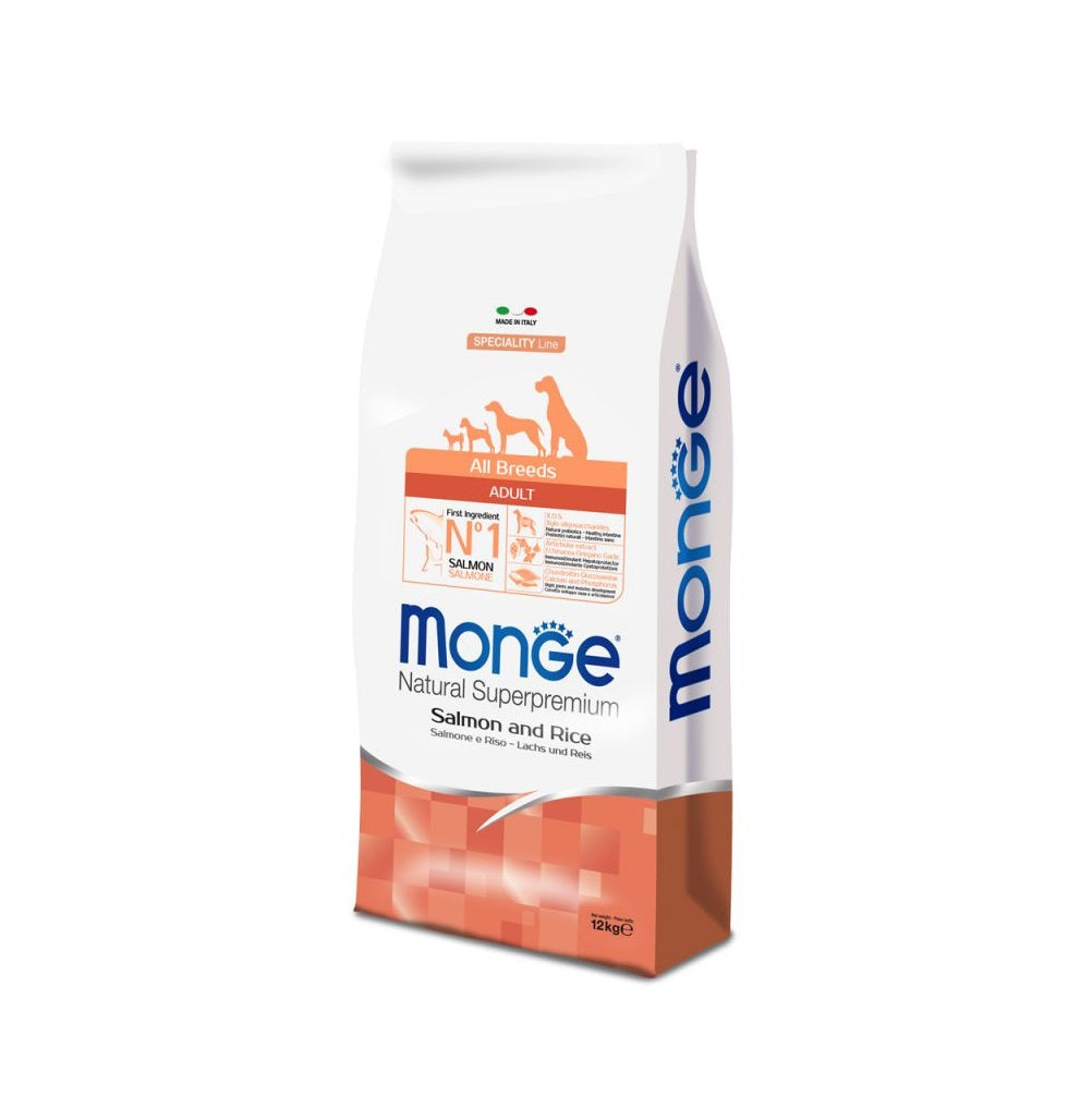 Monge All Breeds Adult Salmone con Riso 2,5 kg