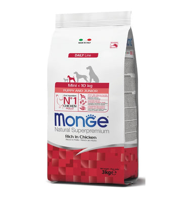 Monge Mini Puppy & Junior Ricco in Pollo 800 g