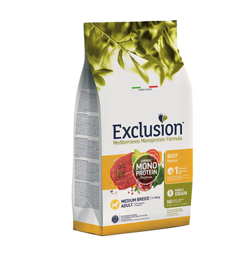 Exclusion Noble Grain Adult Medium Manzo