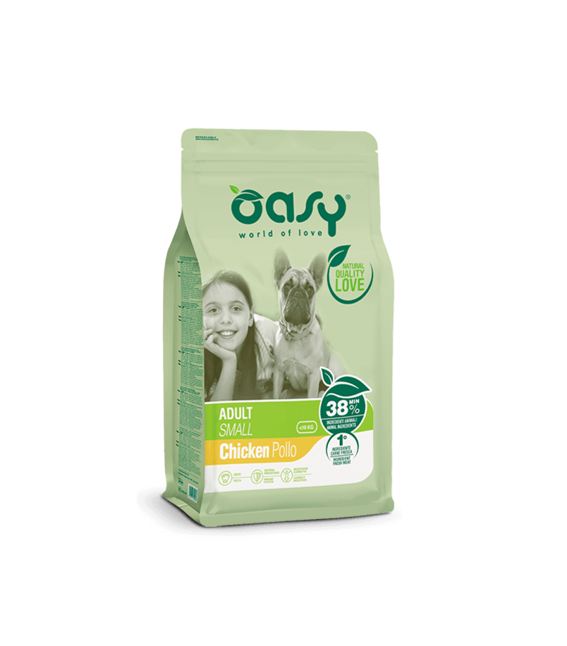 Oasy Adult Small con pollo 3 kg