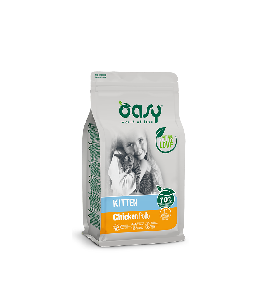 Oasy Kitten con pollo 1,5 kg