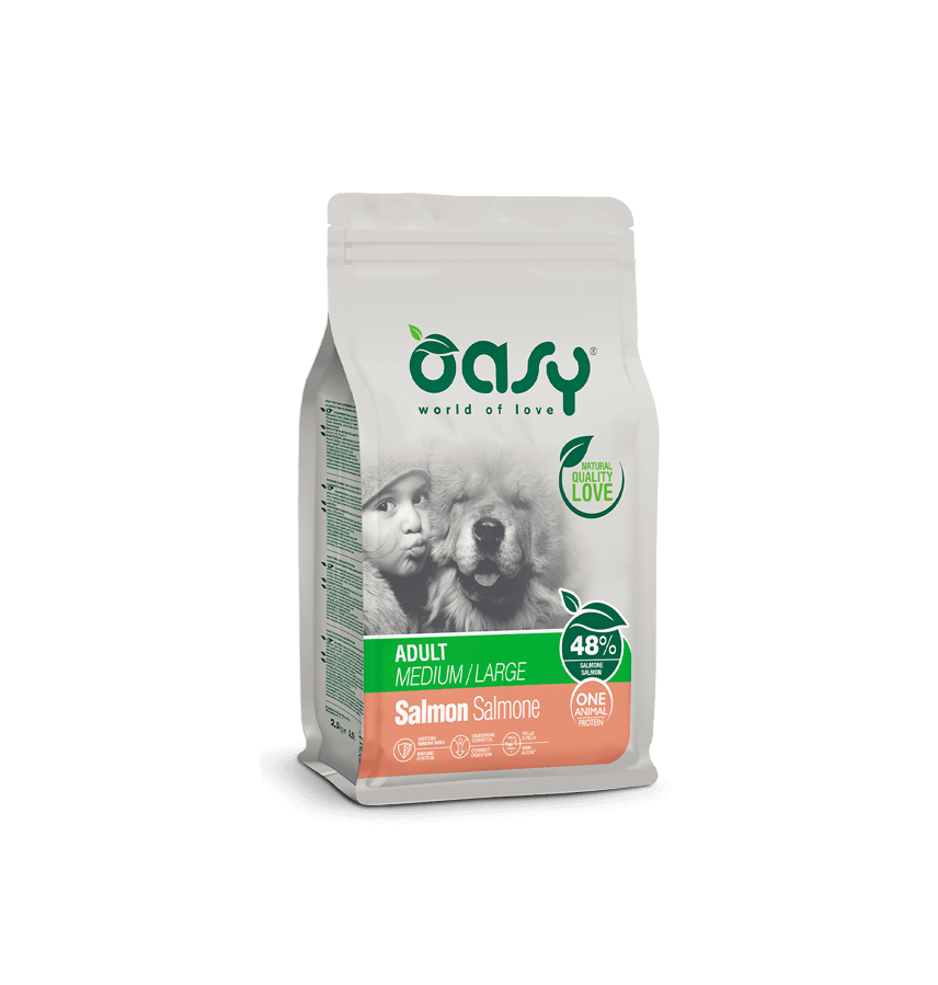 Oasy Adult Medium/Large con Salmone 2,5 kg
