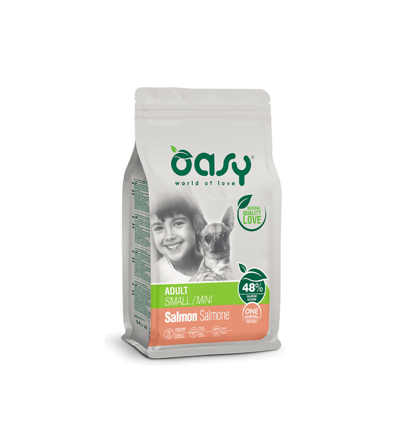 Oasy Adult Small/Mini con Salmone 2,5 kg