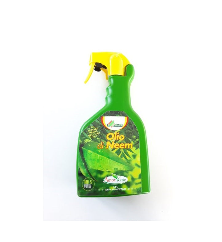 Olio di neem spray ml.500 insetticida e fungicida naturale pronto all'uso