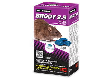 Esca topicida in blocchi paraffinati Brody 2.5 Kollant