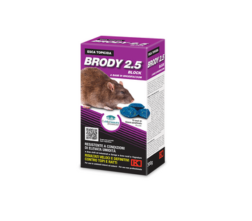 Esca topicida in blocchi paraffinati Brody 2.5 Kollant