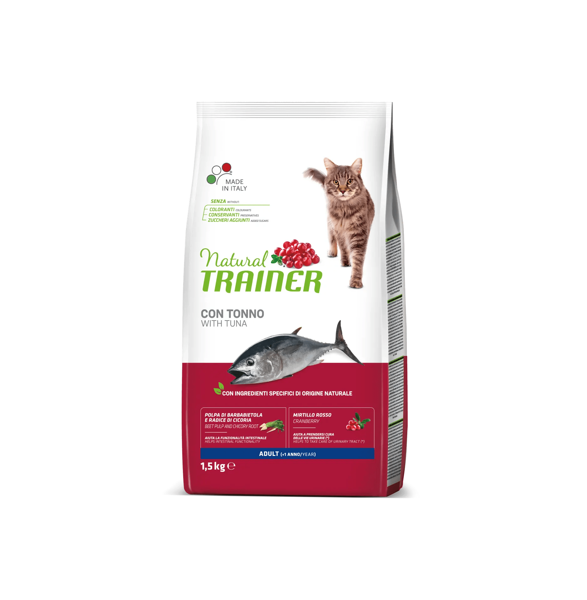 Natural Trainer Cat Adult con tonno 1,5 kg