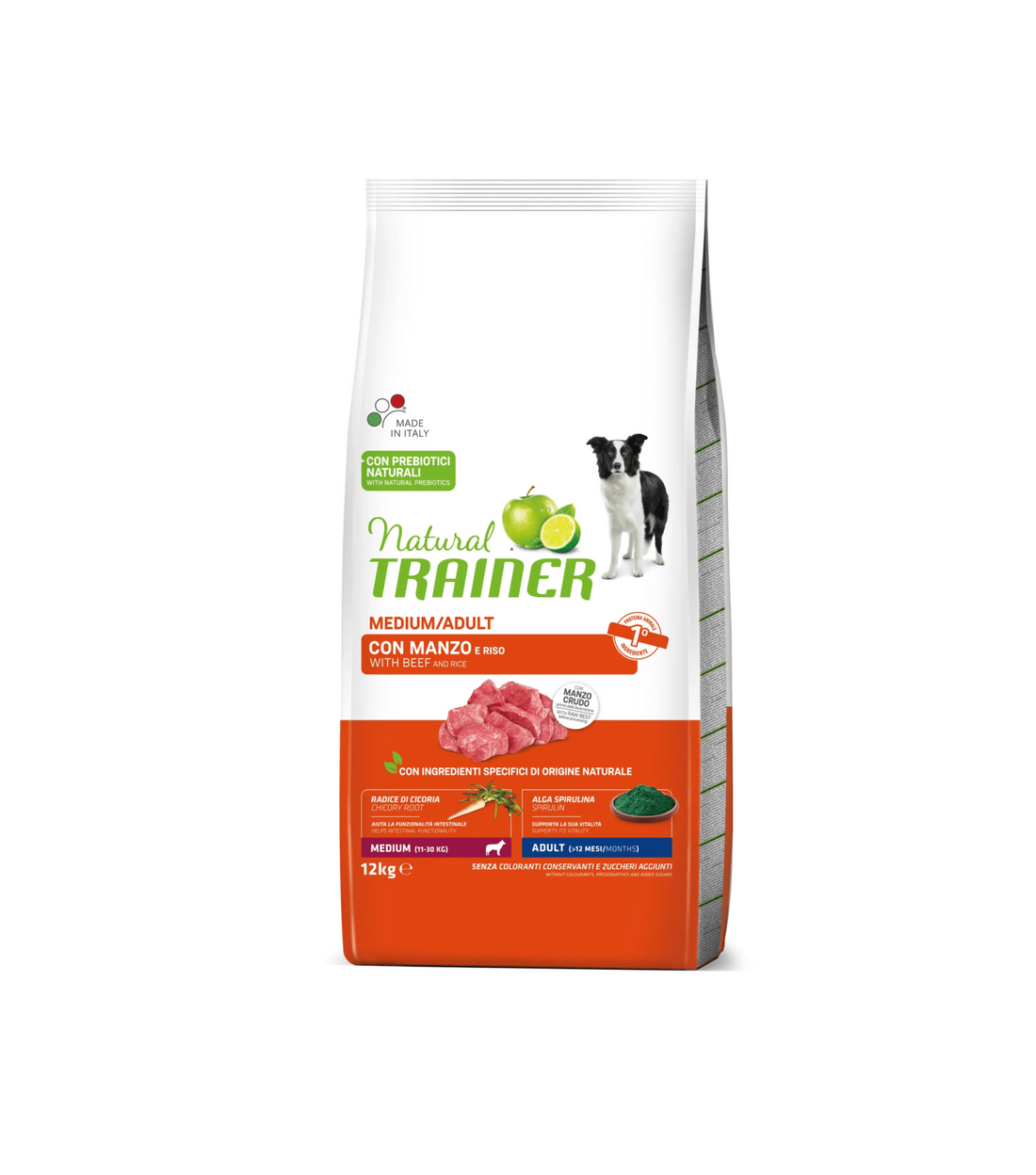 Natural Trainer Adult Medium con Manzo 12 kg