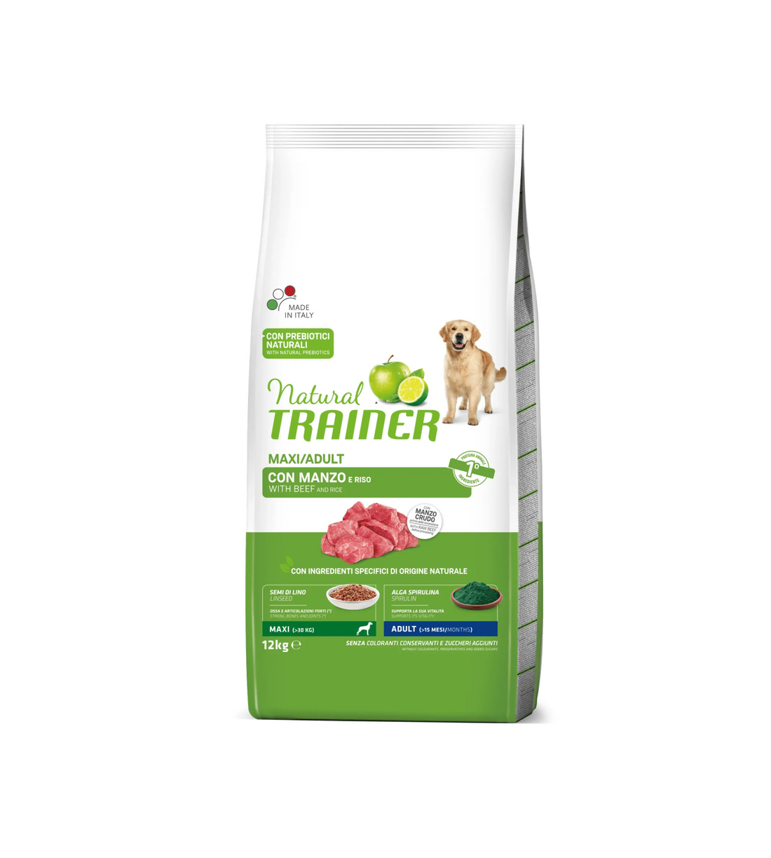 Natural Trainer Adult Maxi con Manzo 12 kg
